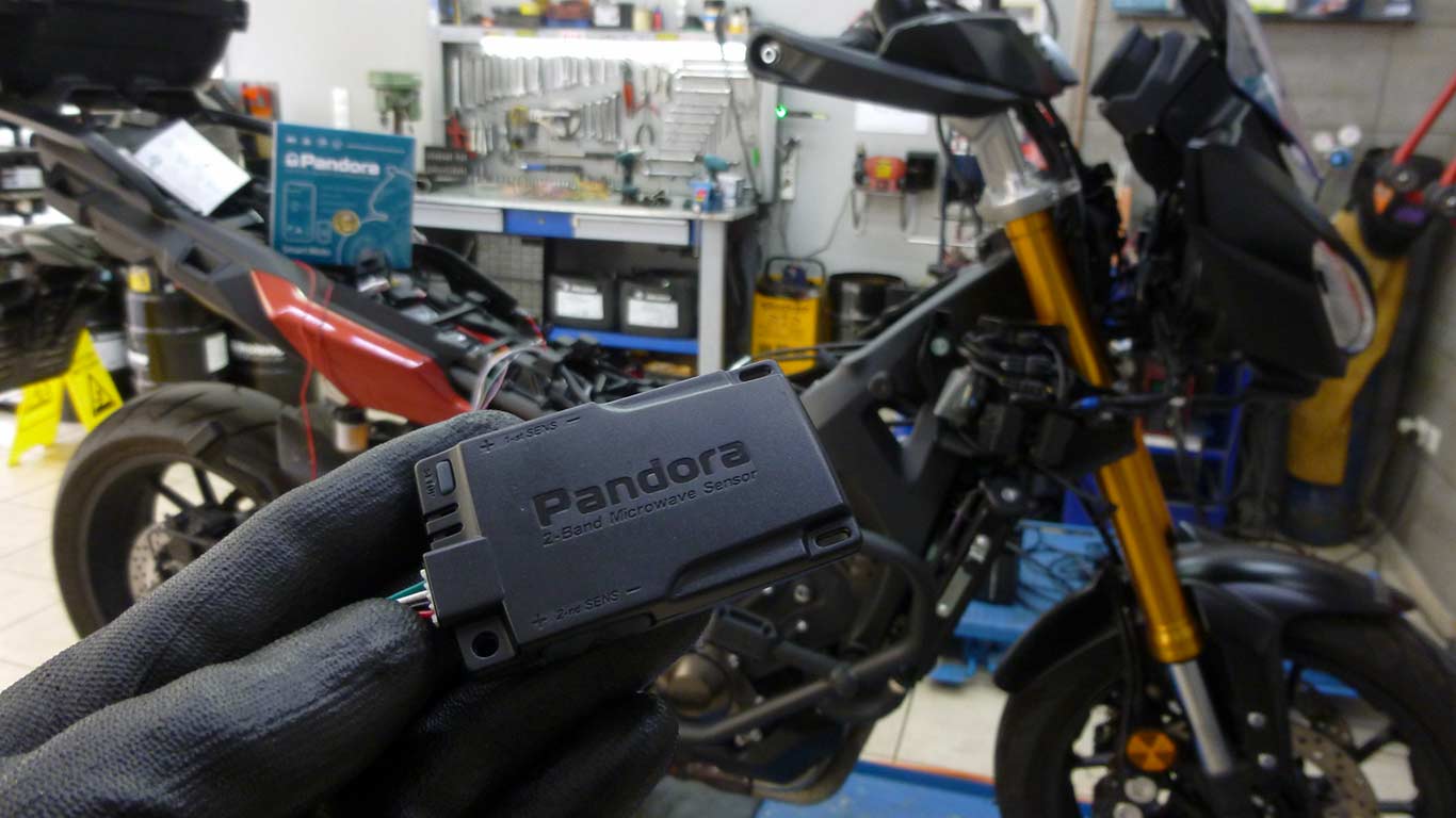pandora smart moto τοποθετηση περιμετρικός αισθητήρα