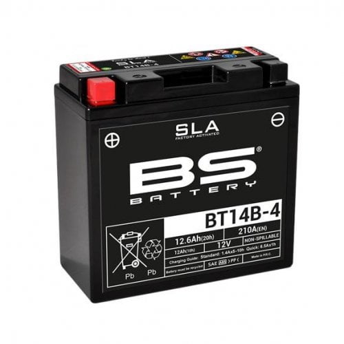 Μπαταριά μοτοσυκλέτας BS BT14B-4 1 BT14B-4