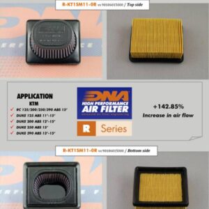 DNA φίλτρο αέρος R-KT1SM11-0R KTM Duke 125 ABS 11-16 /Duke 200 12-19 /Duke 250 ABS 15-16