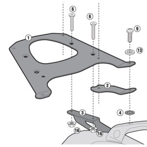 Σχάρα Givi SR5105M BMW C 600