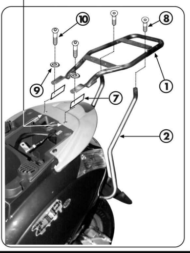Σχάρα Givi SR56 Piaggio ZIP 50/125 1 Σχάρα Givi SR56 Piaggio