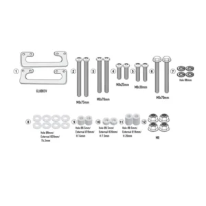 Πλαϊνές Βάσεις Givi 9053KIT σχάρας ROYAL ENFIELD