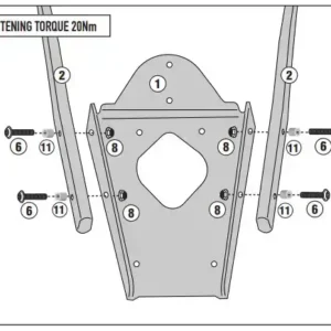 Σχάρα Givi  SR2170 YAMAHA